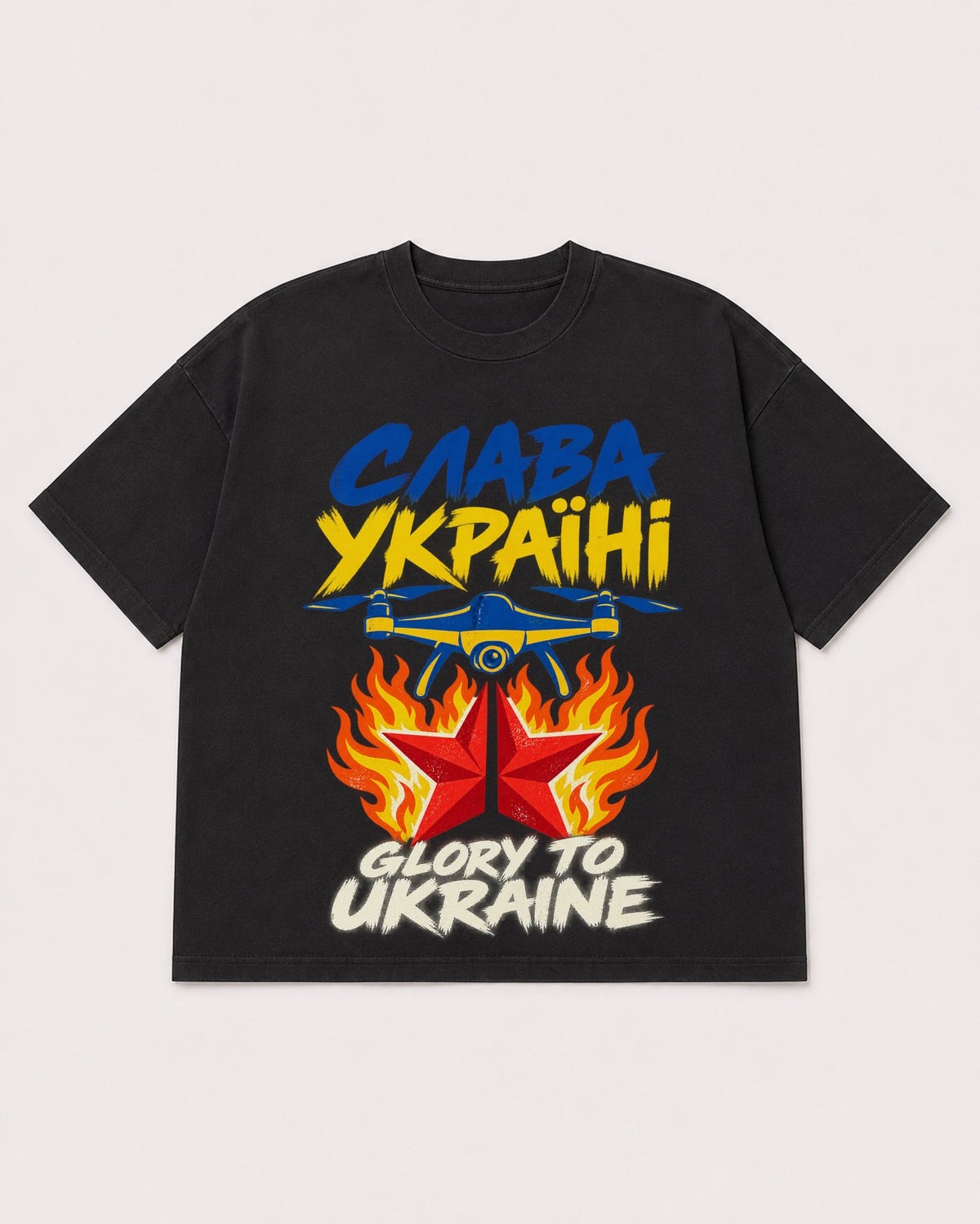 Mockup Boxy Heavyweight Tee Black product