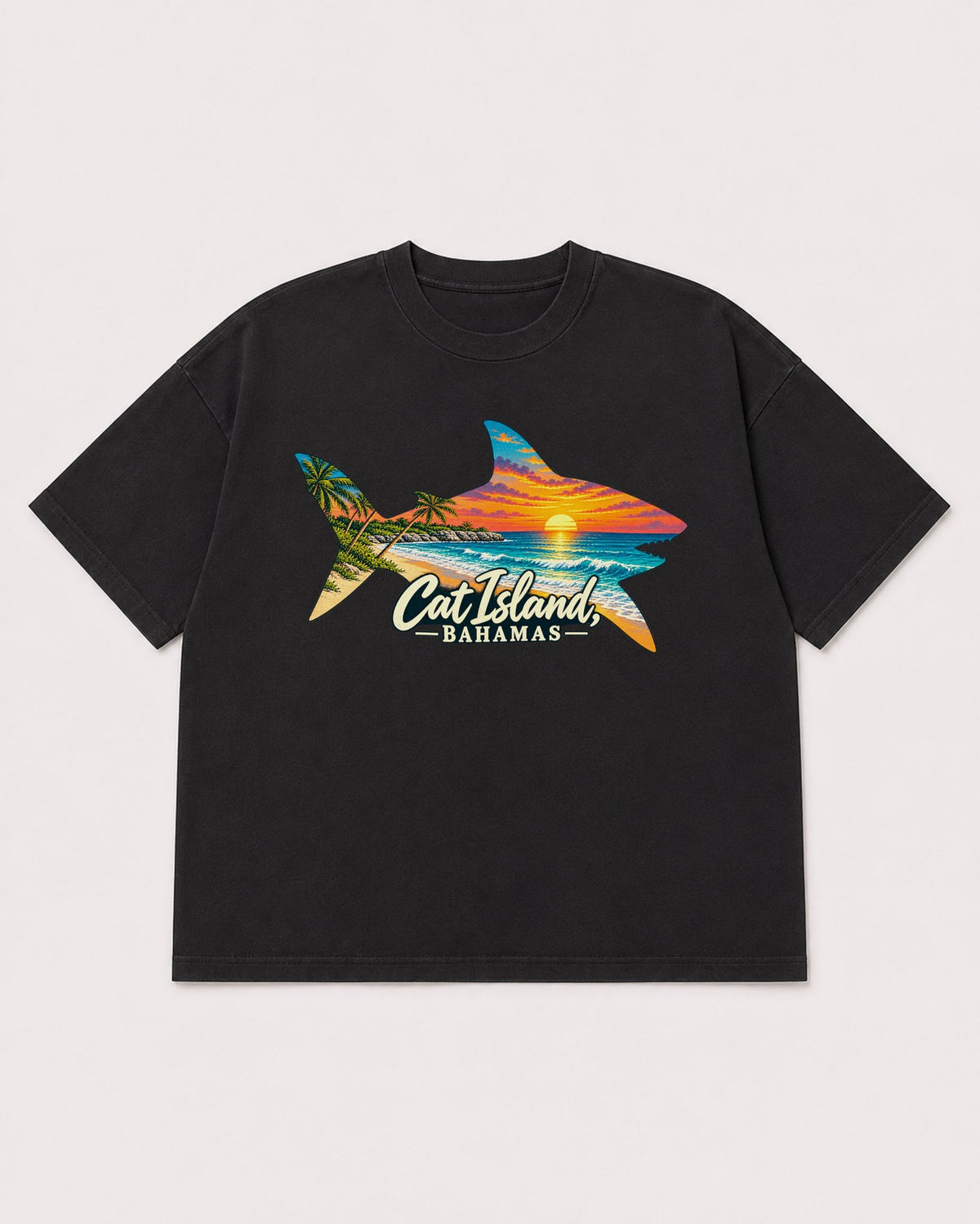 Mockup Boxy Heavyweight Tee Black product