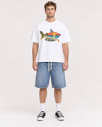 Mockup Boxy Heavyweight Tee White male full-body 08