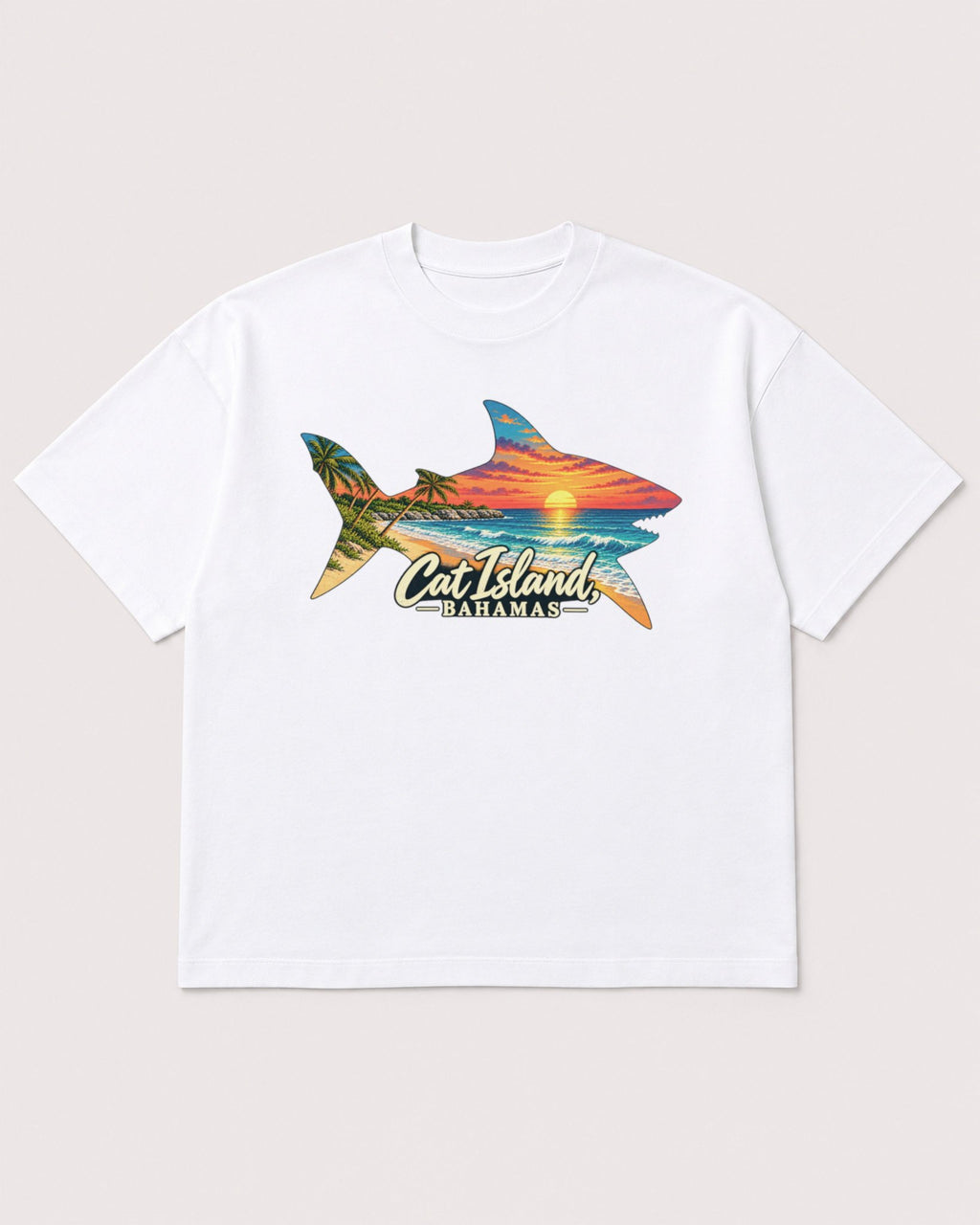 Mockup Boxy Heavyweight Tee White product