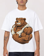Mockup Boxy Heavyweight Tee White male close-up 06