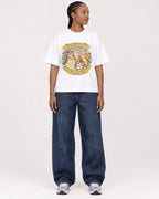 Mockup Boxy Heavyweight Tee White female full-body 44