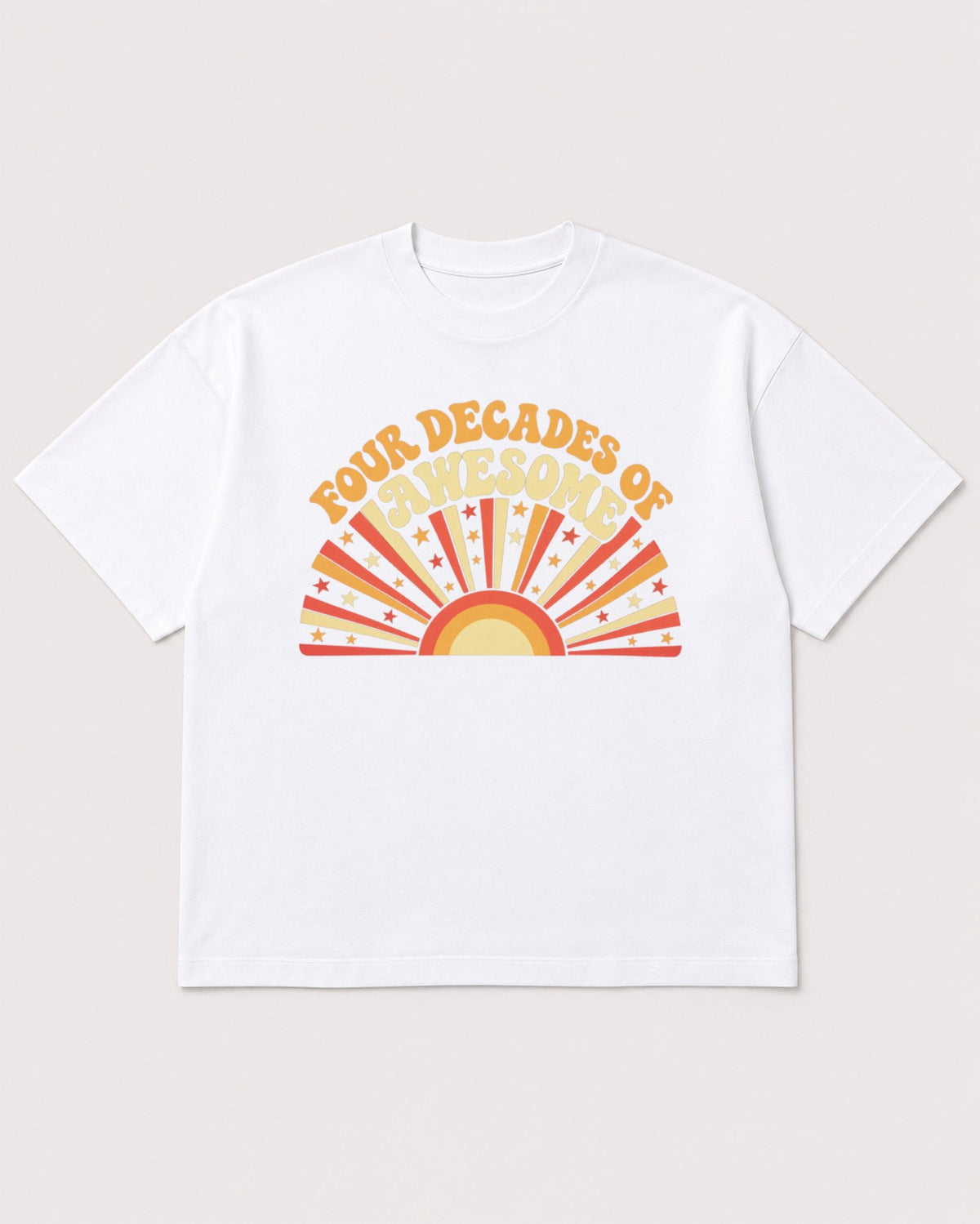 Mockup Boxy Heavyweight Tee White product