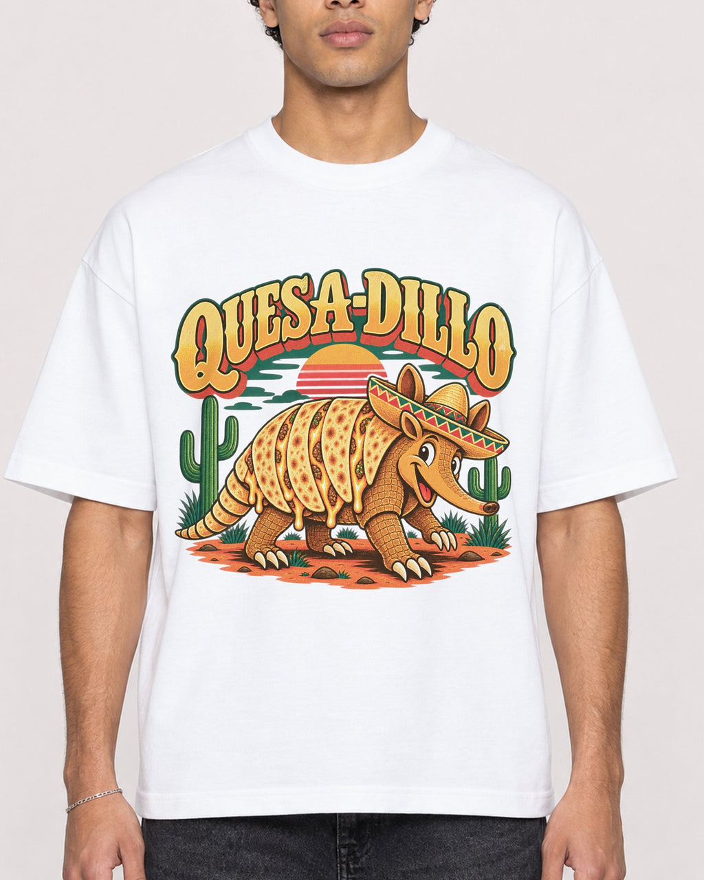 Mockup Boxy Heavyweight Tee White male close-up 10
