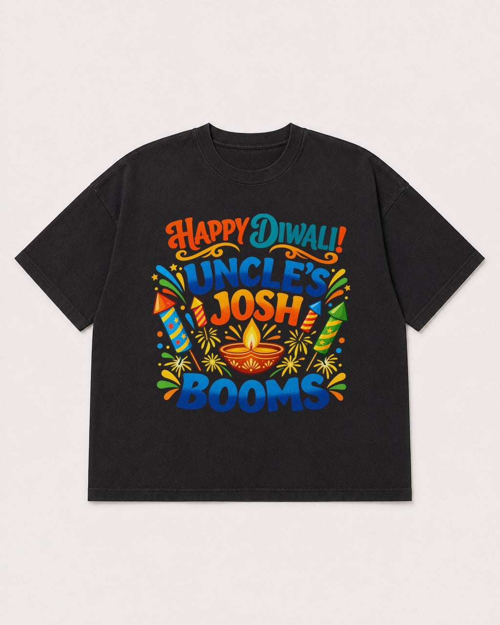 Mockup Boxy Heavyweight Tee Black product