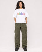 Mockup Boxy Heavyweight Tee White female full-body 07