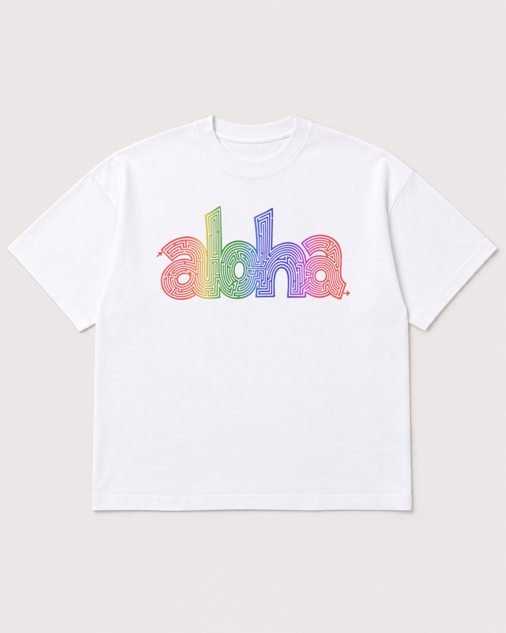 Mockup Boxy Heavyweight Tee White product