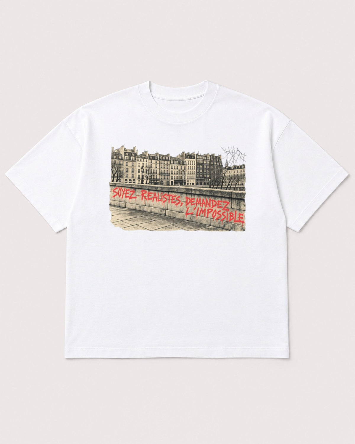 Mockup Boxy Heavyweight Tee White product