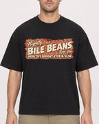 Mockup Boxy Heavyweight Tee Black male close-up 08