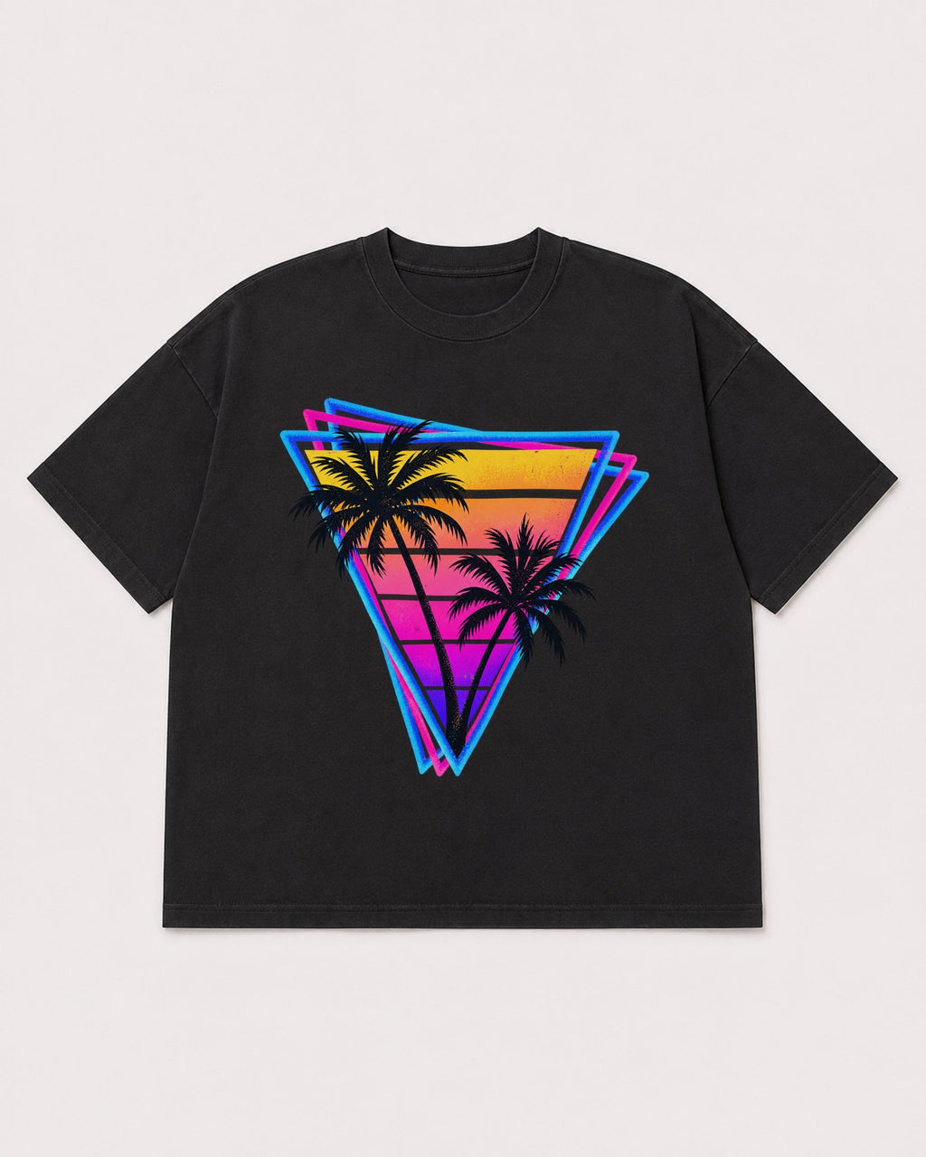 Mockup Boxy Heavyweight Tee Black product