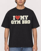 Mockup Boxy Heavyweight Tee Black male close-up 06