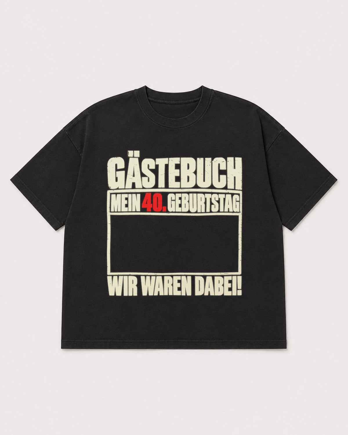 Mockup Boxy Heavyweight Tee Black product