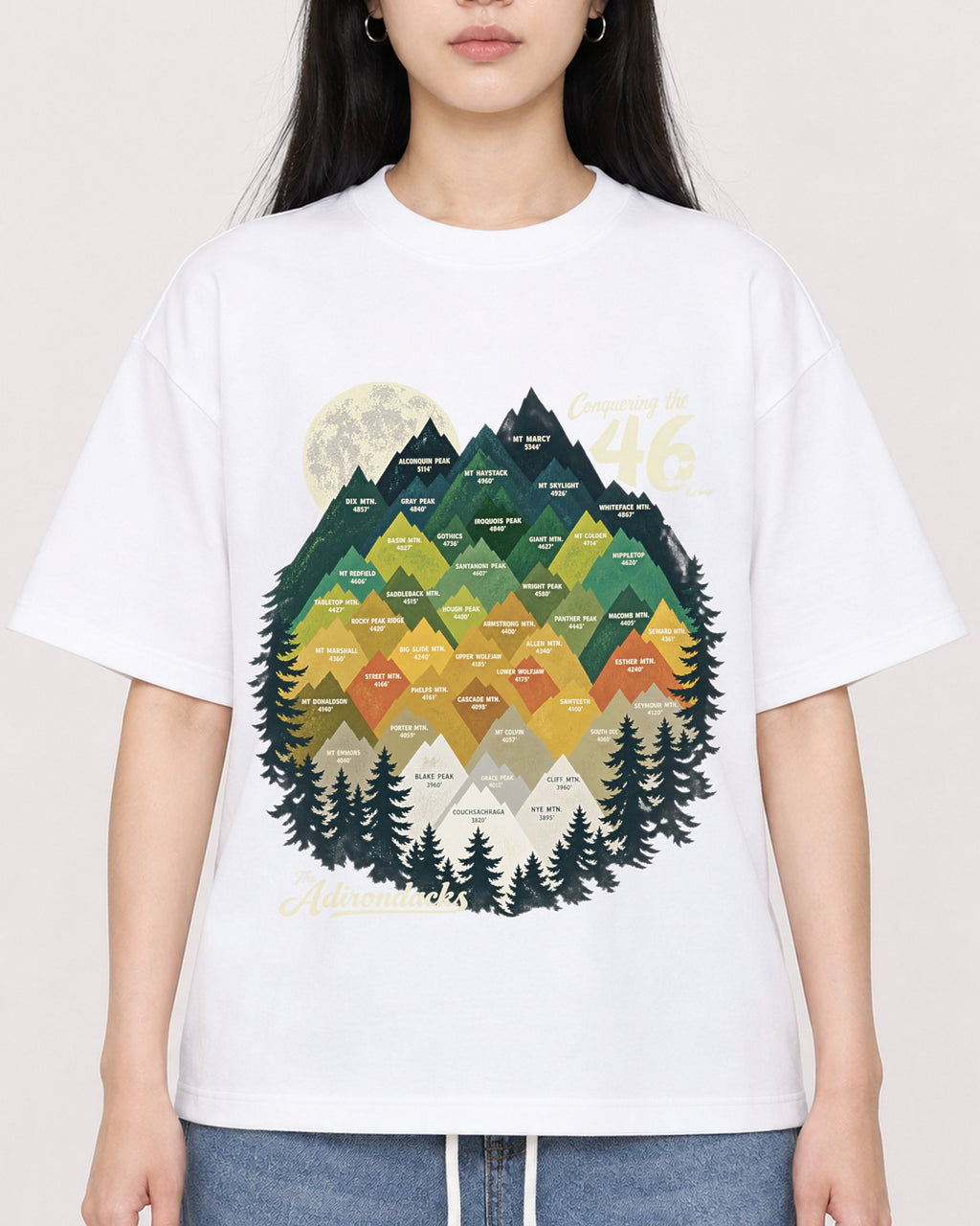 Mockup Boxy Heavyweight Tee White female close-up 01