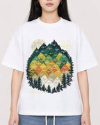 Mockup Boxy Heavyweight Tee White female close-up 01