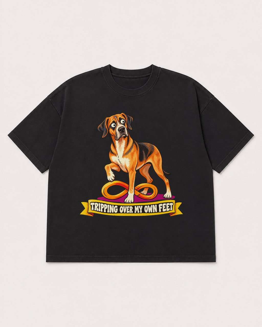Mockup Boxy Heavyweight Tee Black product