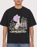 Mockup Boxy Heavyweight Tee Black male close-up 46
