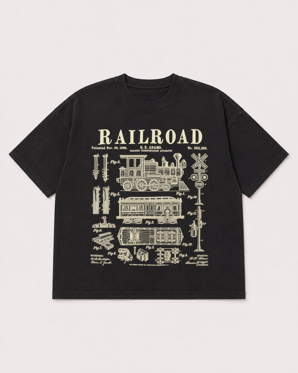 Mockup Boxy Heavyweight Tee Black product