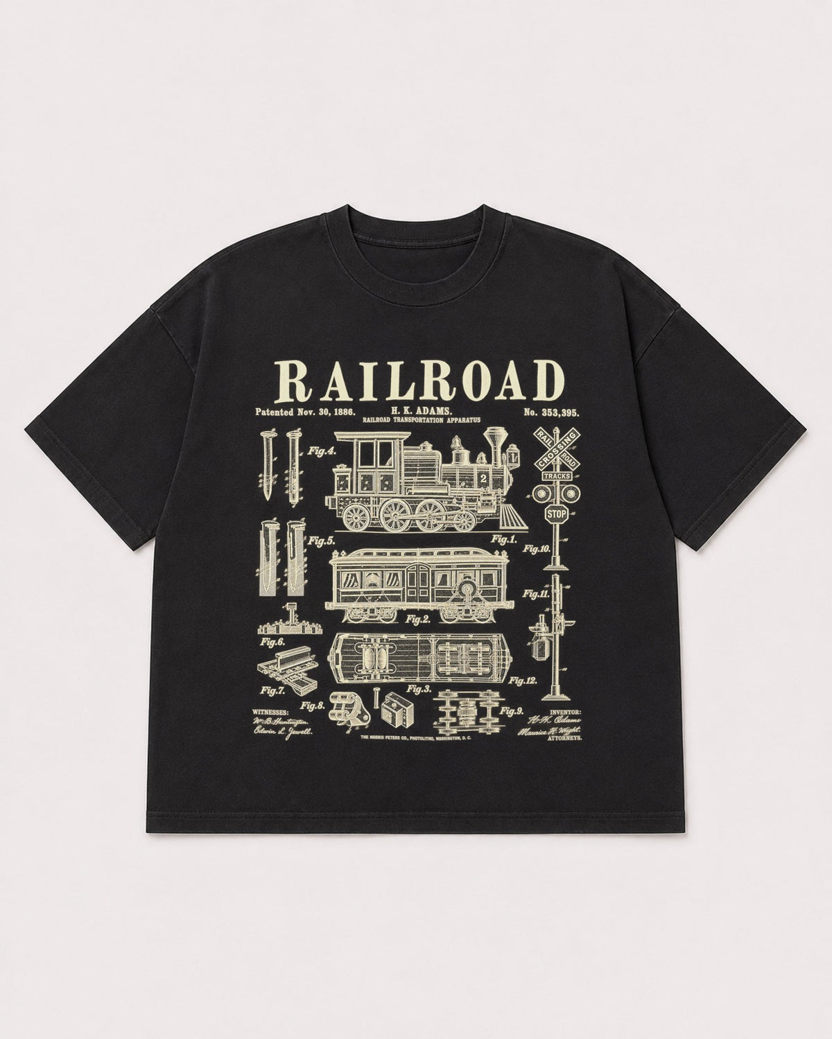 Mockup Boxy Heavyweight Tee Black product