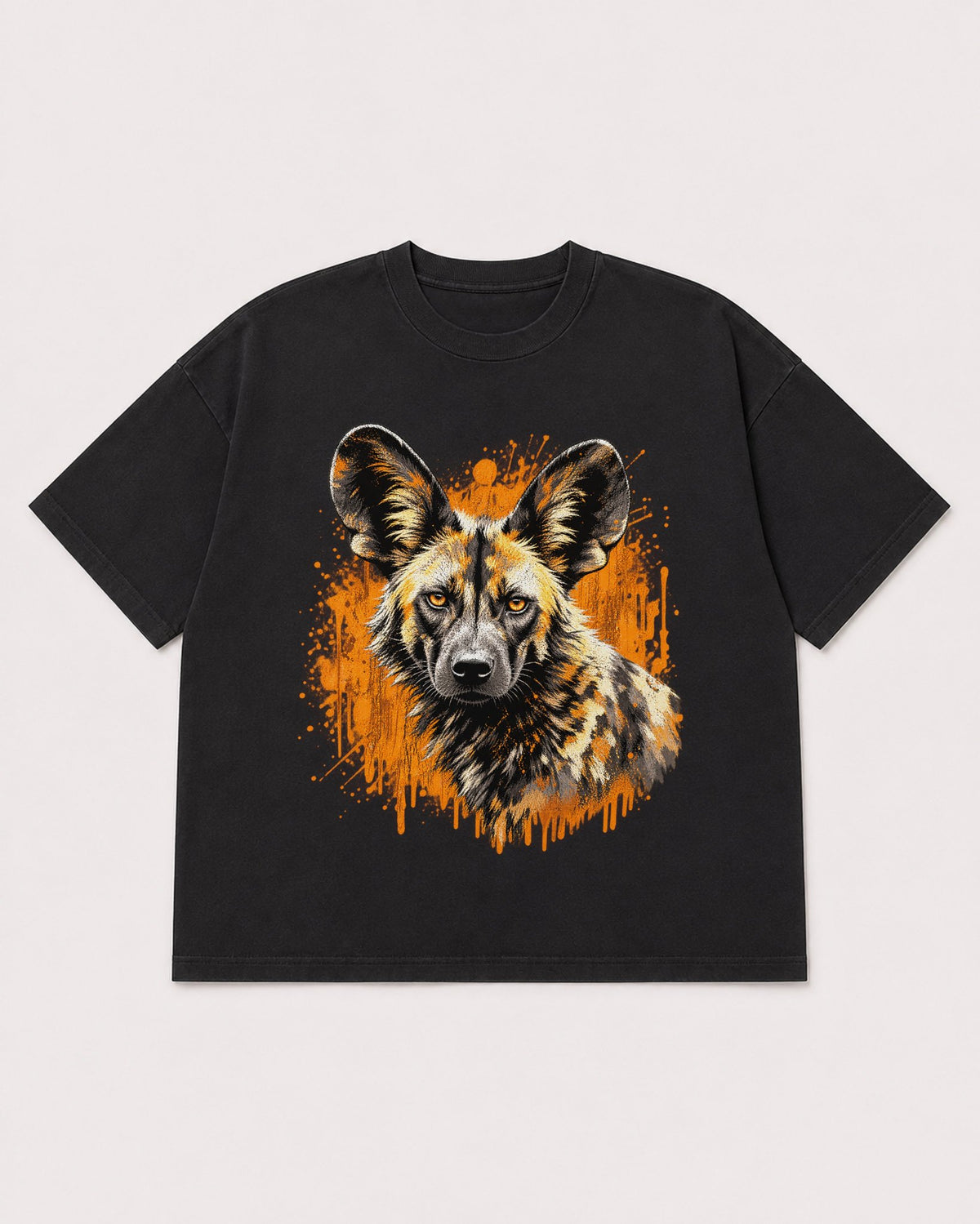 Mockup Boxy Heavyweight Tee Black product