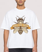 Mockup Boxy Heavyweight Tee White male close-up 10
