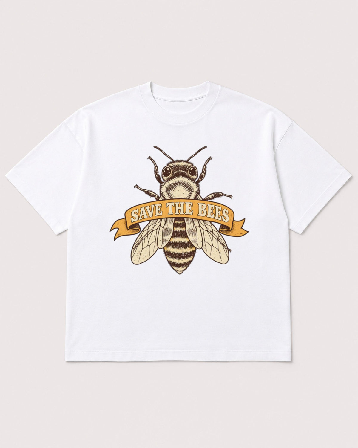 Mockup Boxy Heavyweight Tee White product