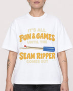 Mockup Boxy Heavyweight Tee White female close-up 48