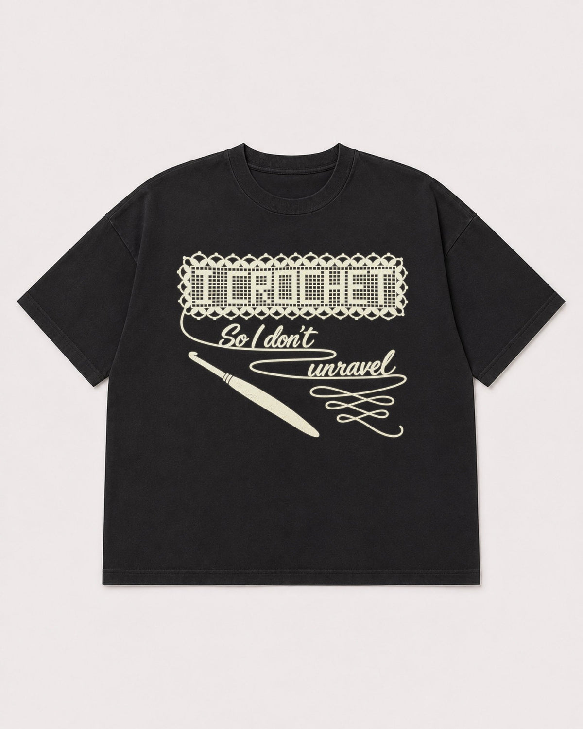 Mockup Boxy Heavyweight Tee Black product