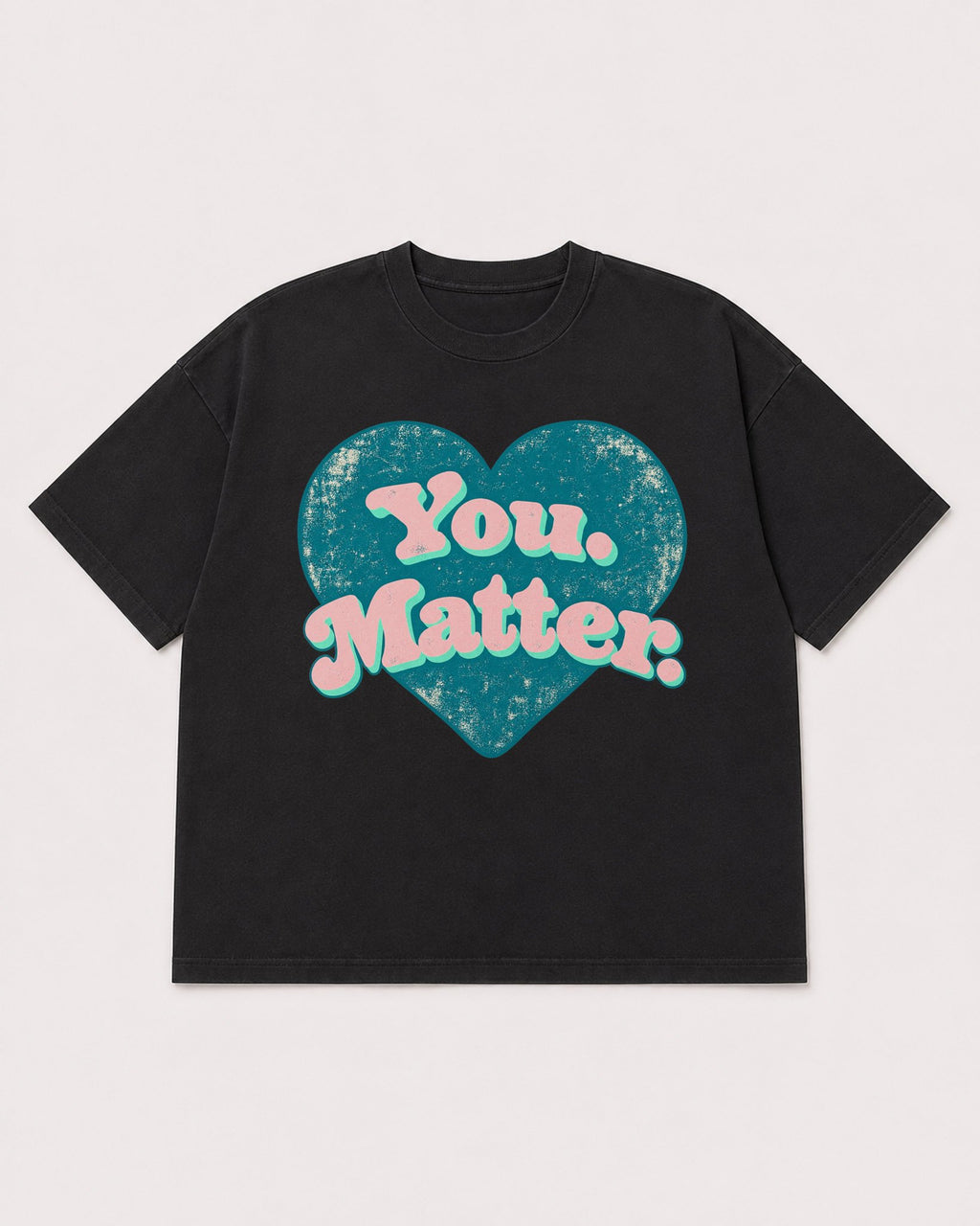 Mockup Boxy Heavyweight Tee Black product