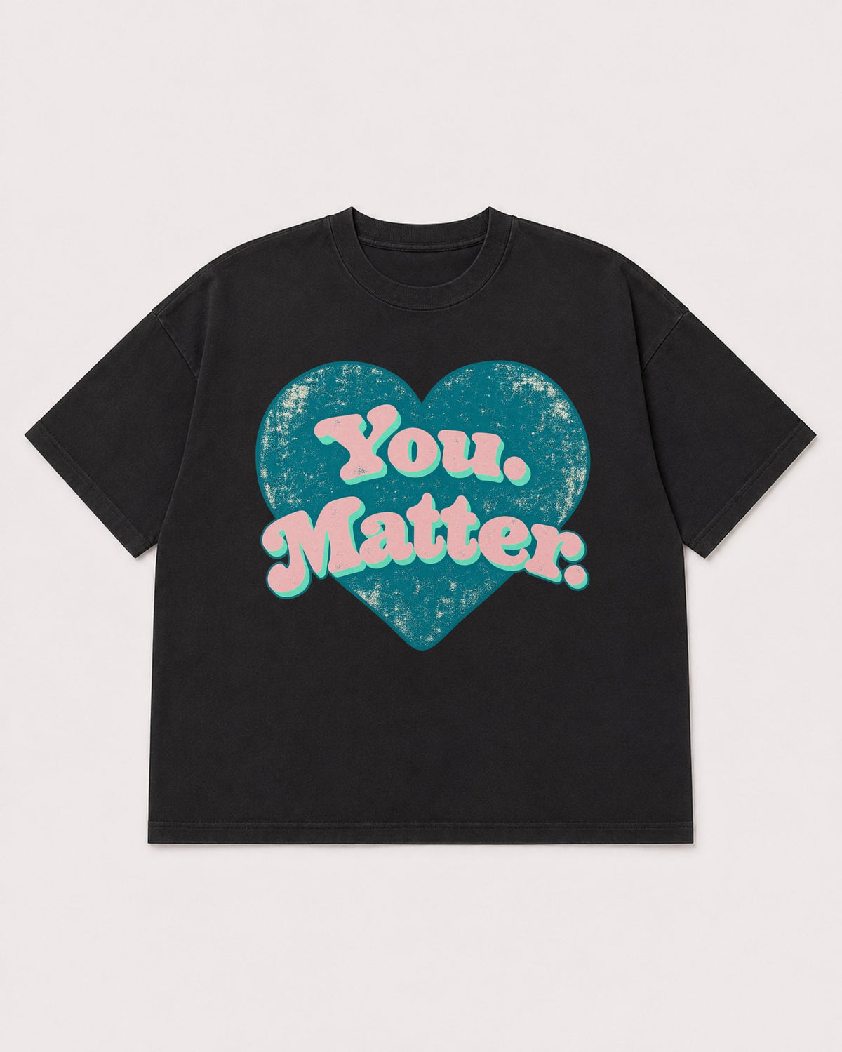 Mockup Boxy Heavyweight Tee Black product