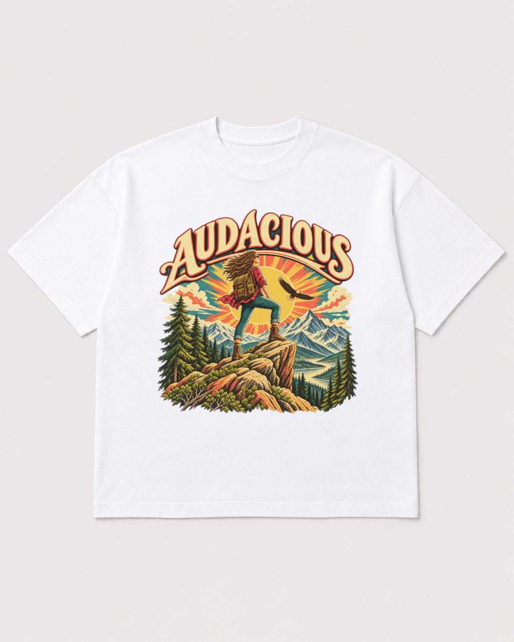 Mockup Boxy Heavyweight Tee White product