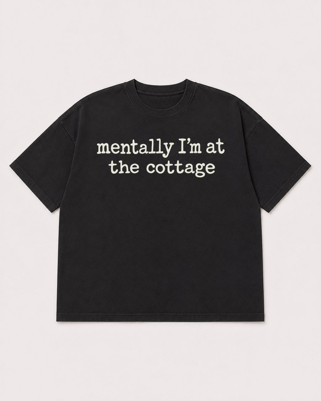 Mockup Boxy Heavyweight Tee Black product