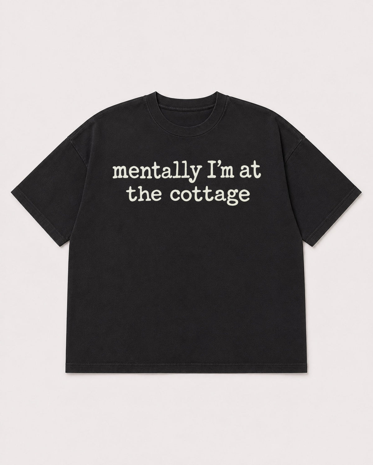 Mockup Boxy Heavyweight Tee Black product