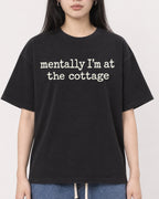 Mockup Boxy Heavyweight Tee Black female close-up 01