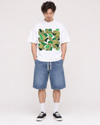 Mockup Boxy Heavyweight Tee White male full-body 03