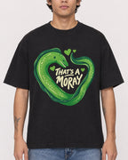 Mockup Boxy Heavyweight Tee Black male close-up 06