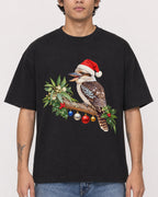 Mockup Boxy Heavyweight Tee Black male close-up 06