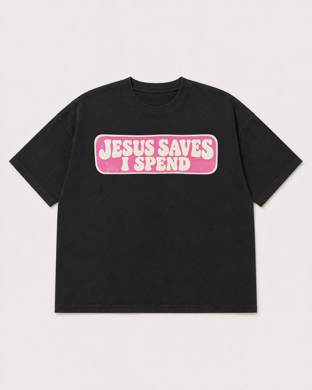 Mockup Boxy Heavyweight Tee Black product