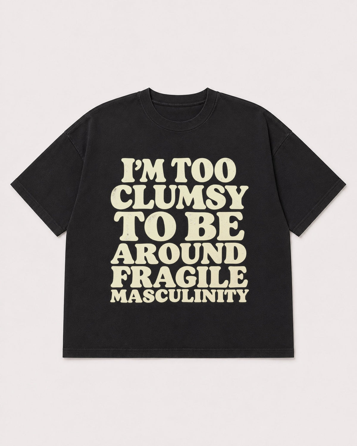 Mockup Boxy Heavyweight Tee Black product