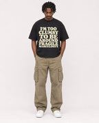 Mockup Boxy Heavyweight Tee Black male full-body 04