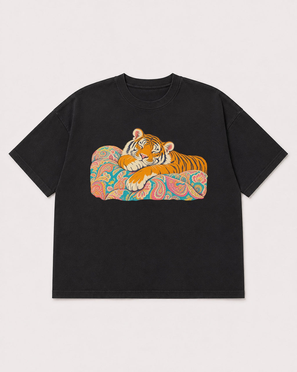 Mockup Boxy Heavyweight Tee Black product
