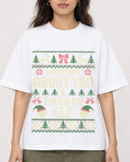 Mockup Boxy Heavyweight Tee White female close-up 02