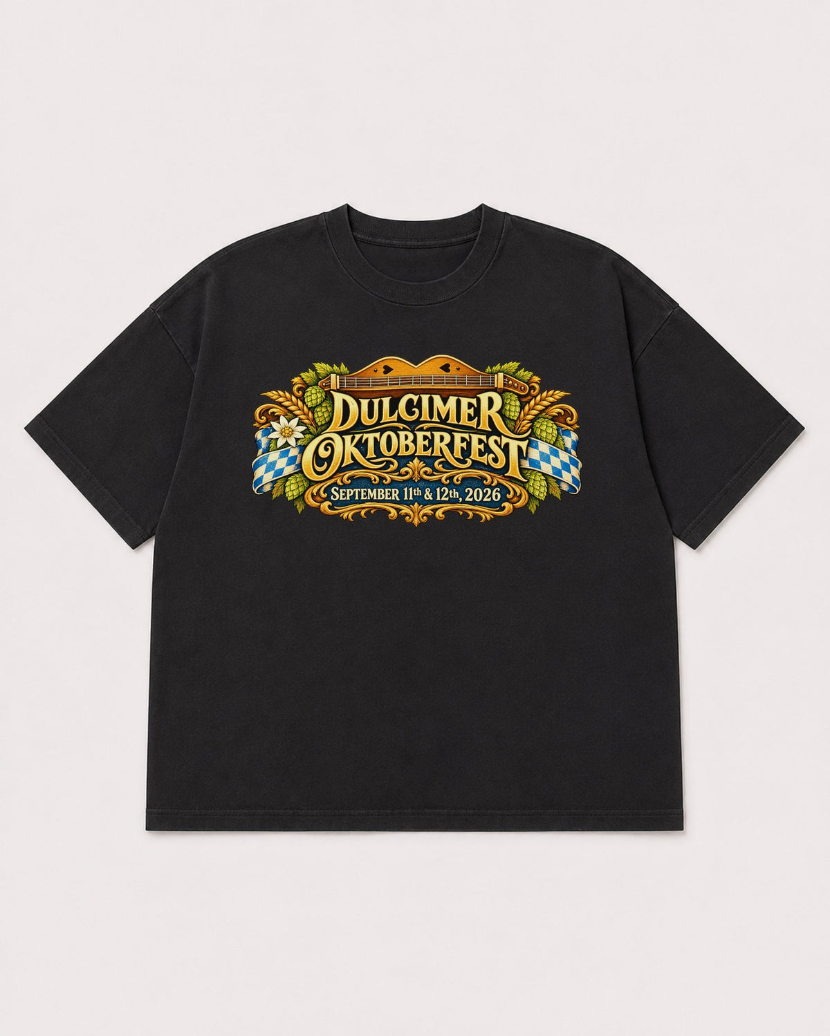 Mockup Boxy Heavyweight Tee Black product