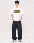 Mockup Boxy Heavyweight Tee White male full-body 01