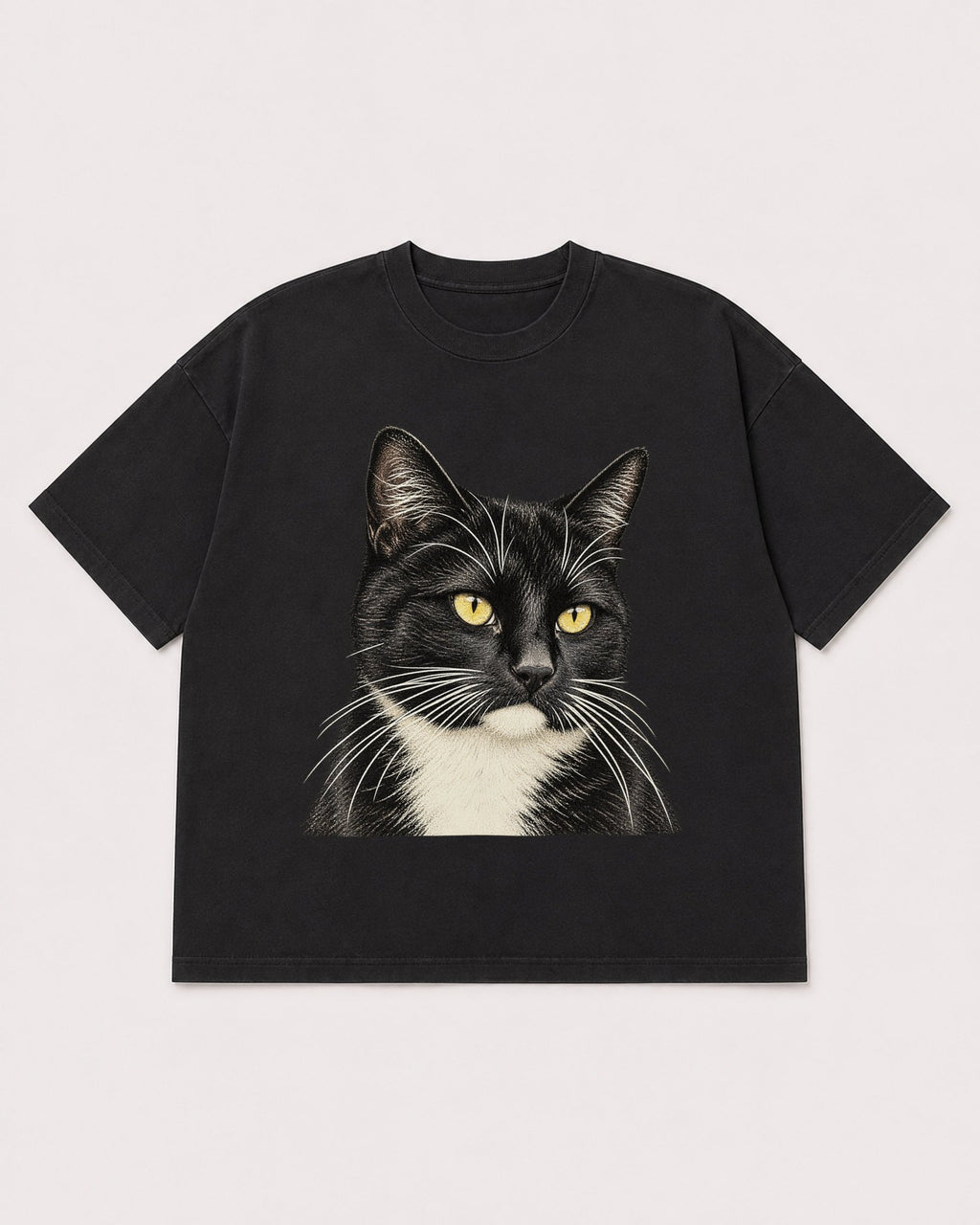 Mockup Boxy Heavyweight Tee Black product