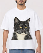 Mockup Boxy Heavyweight Tee White male close-up 02