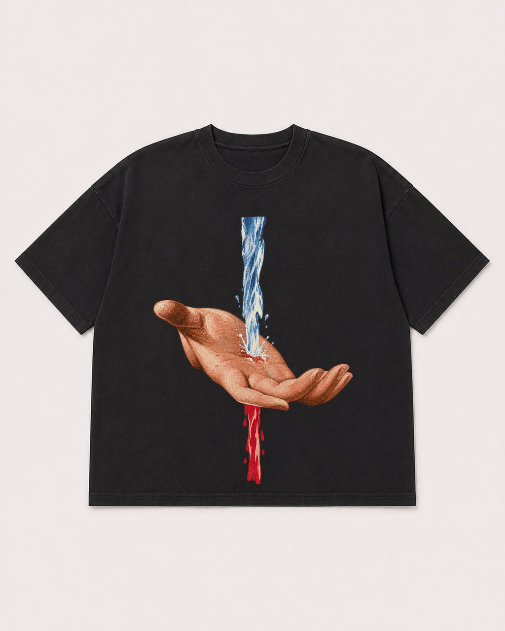Mockup Boxy Heavyweight Tee Black product