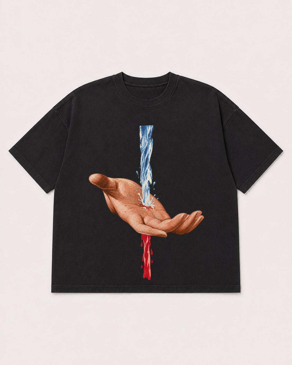 Mockup Boxy Heavyweight Tee Black product
