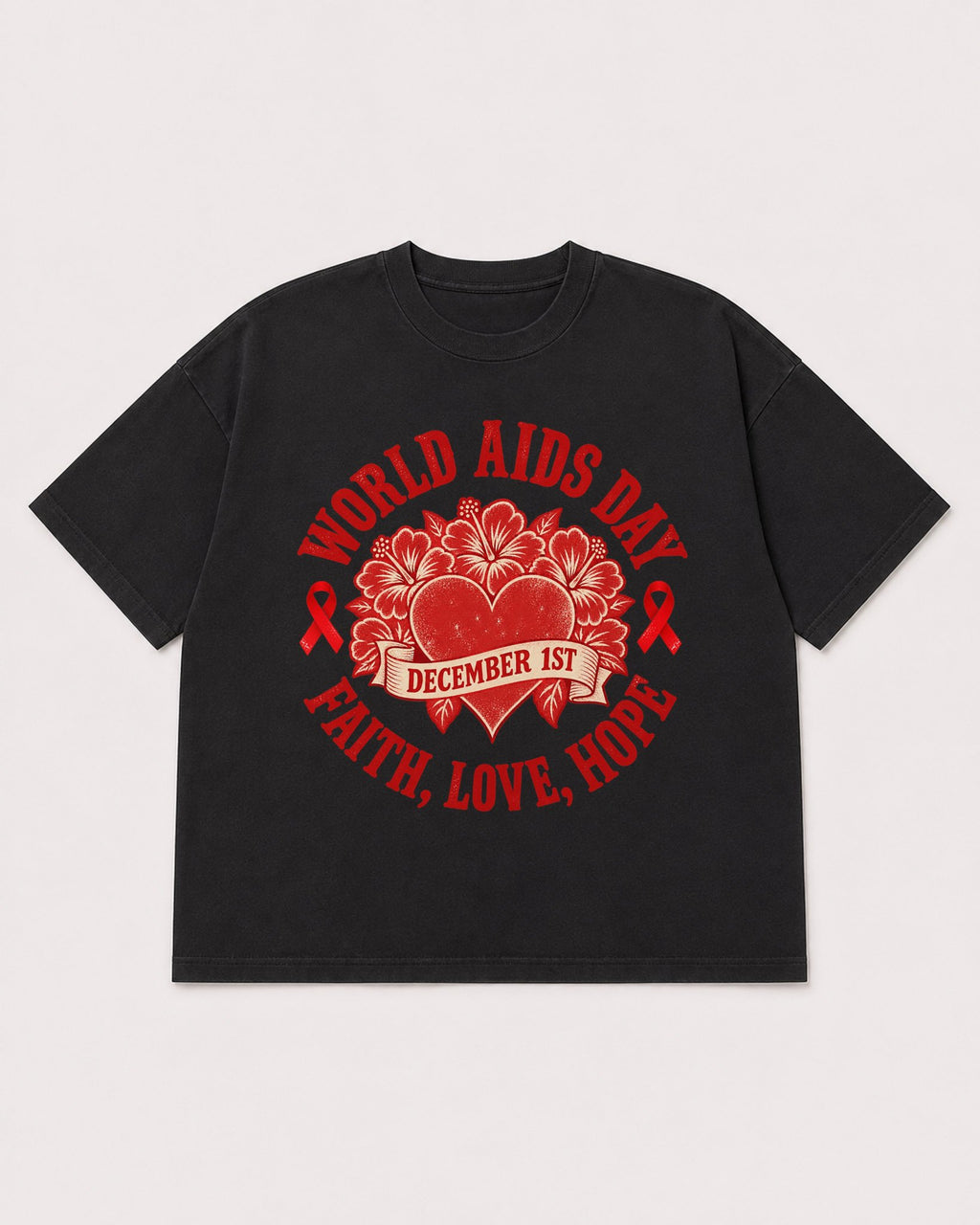 Mockup Boxy Heavyweight Tee Black product