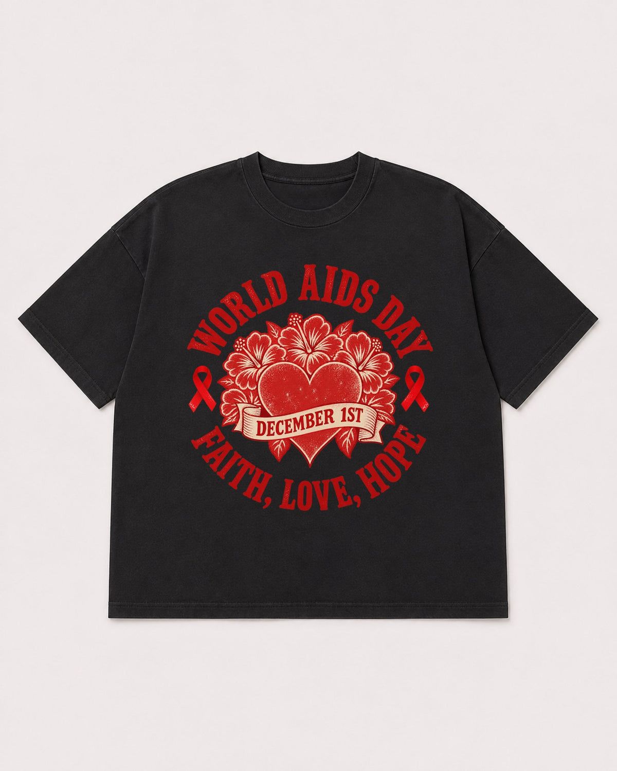 Mockup Boxy Heavyweight Tee Black product