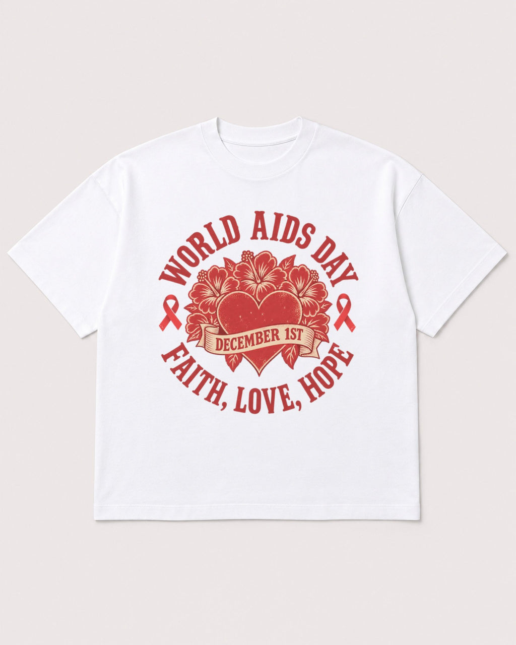 Mockup Boxy Heavyweight Tee White product